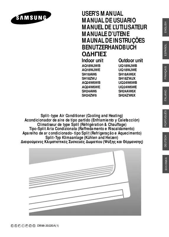 Mode d'emploi SAMSUNG SH-18AW6X