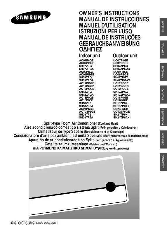 Mode d'emploi SAMSUNG SH-18ZP0AX