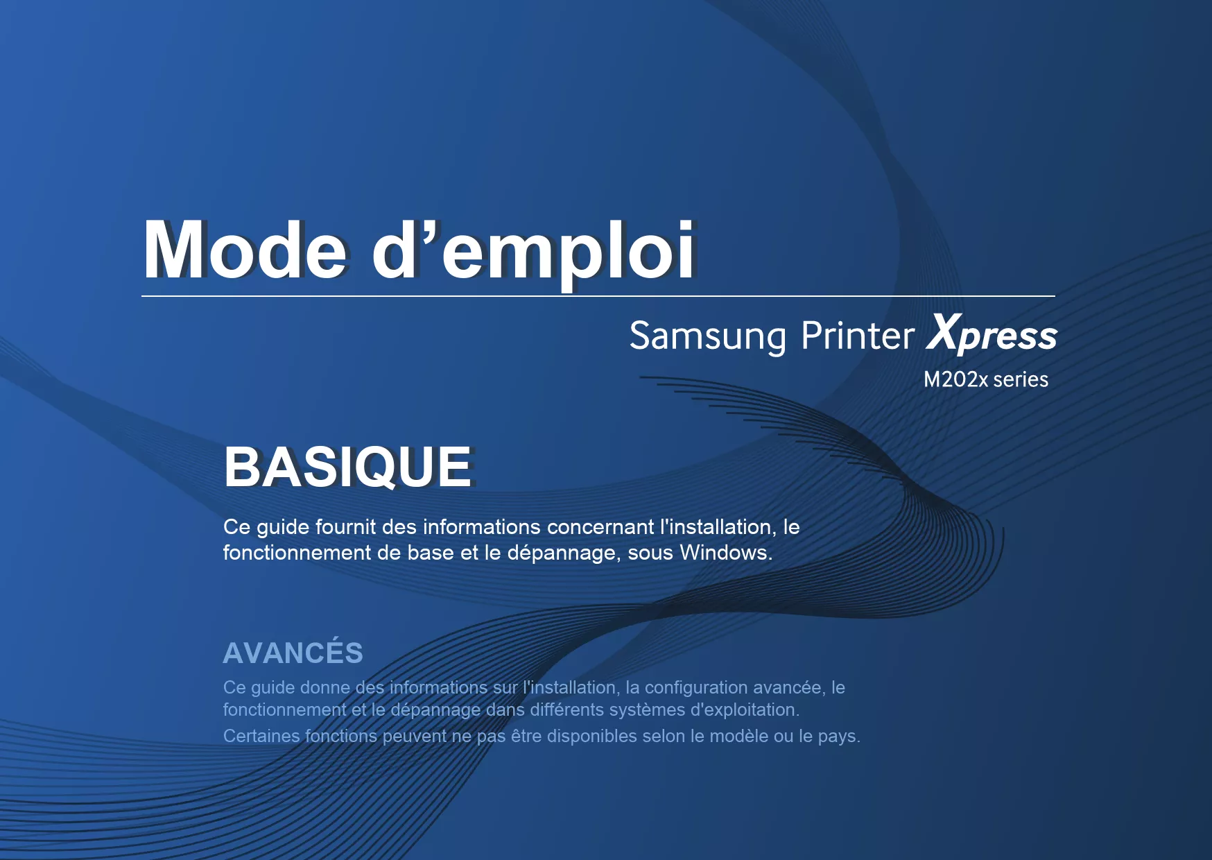 Mode d'emploi SAMSUNG SL-M2026W