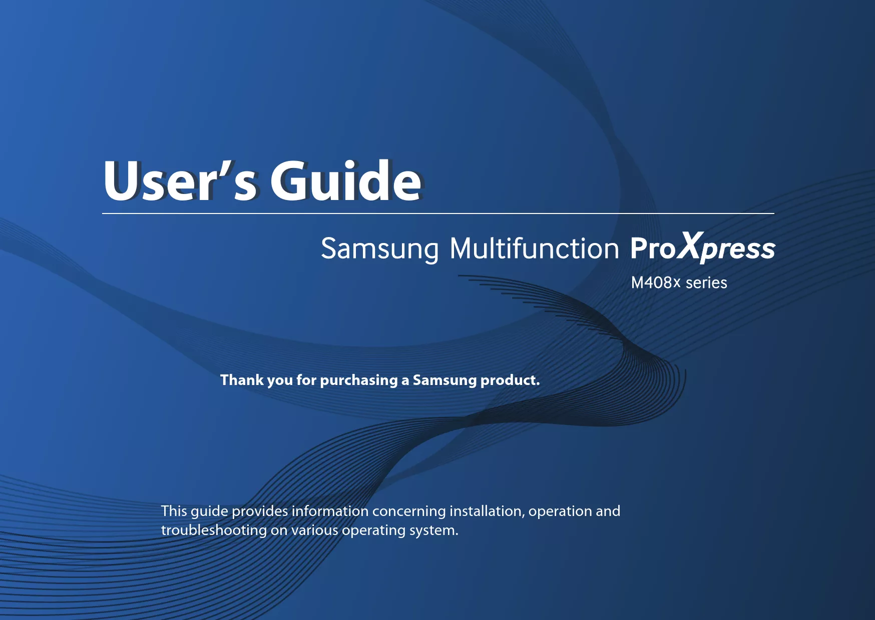 Mode d'emploi SAMSUNG SL-M4080FX