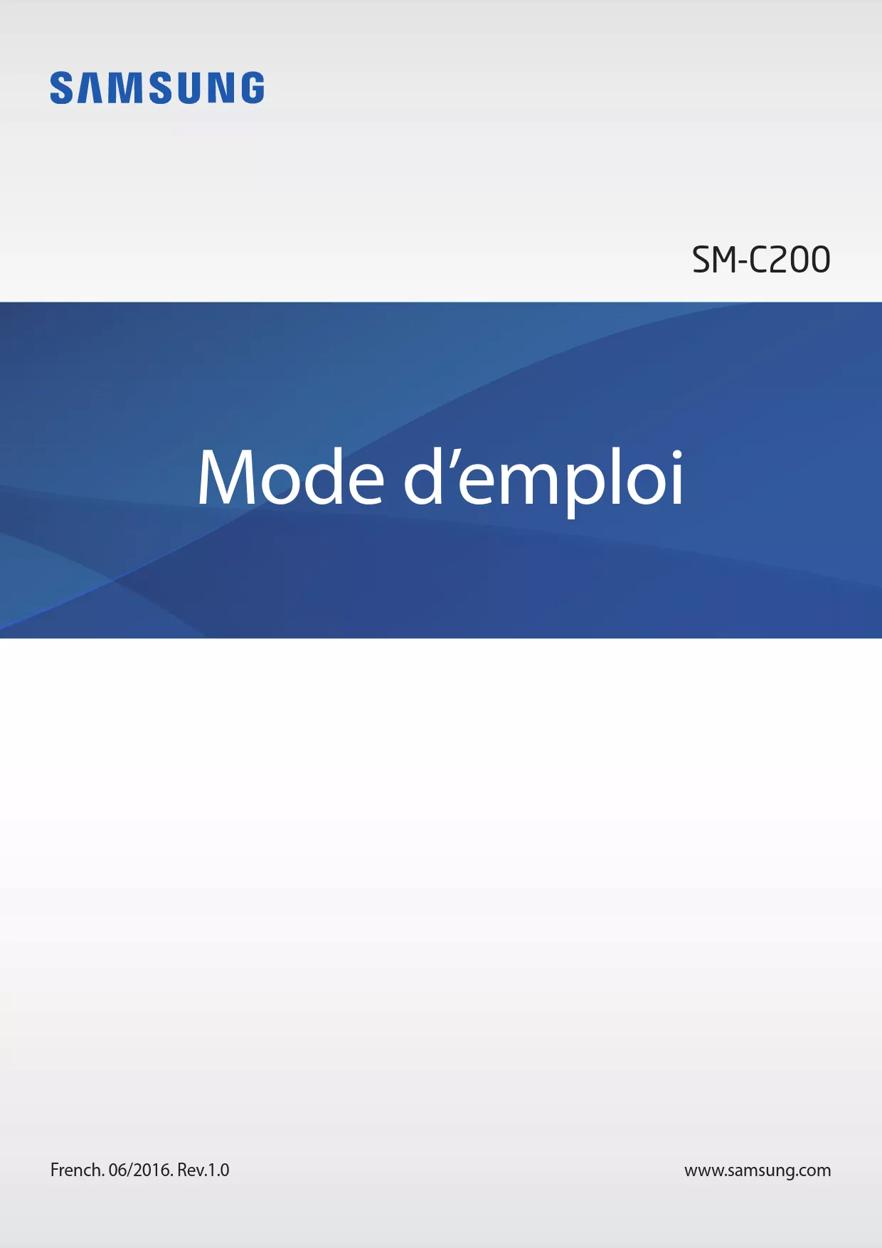 Mode d'emploi SAMSUNG SM-C200