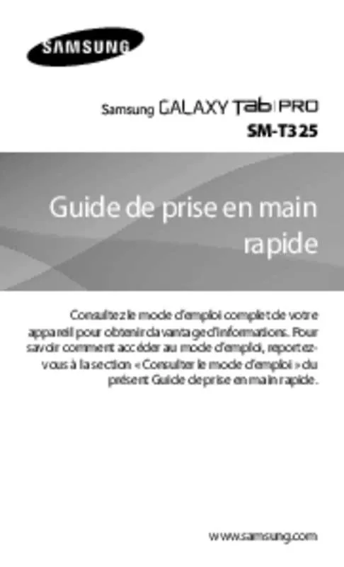 Mode d'emploi SAMSUNG SM-T325