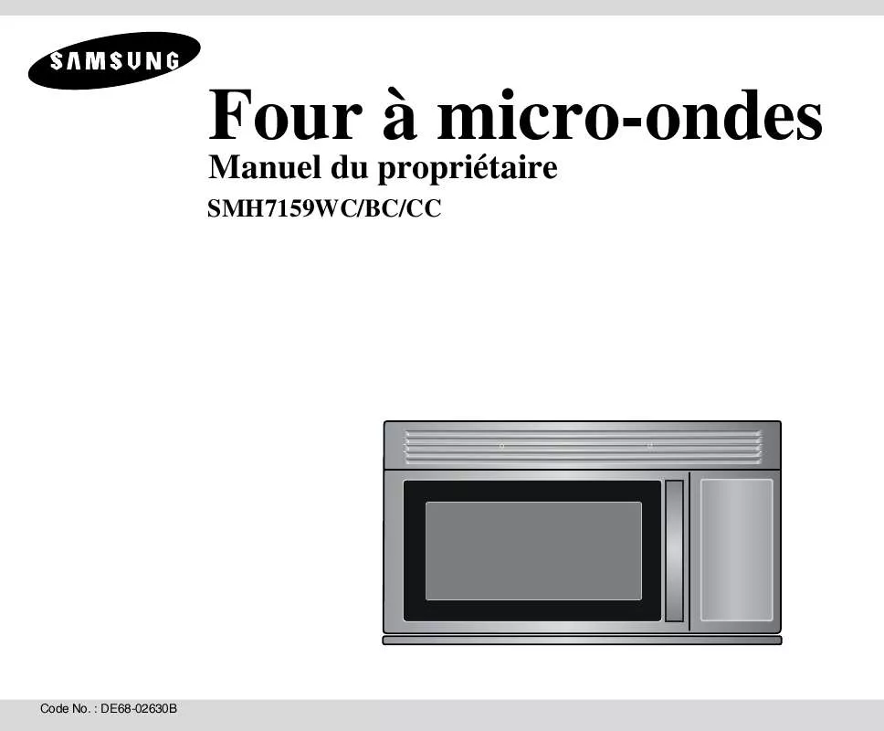 Mode d'emploi SAMSUNG SMH7159WC