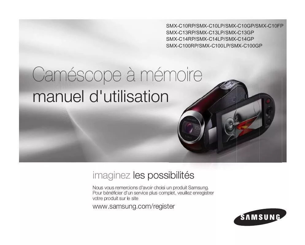 Mode d'emploi SAMSUNG SMX-C10