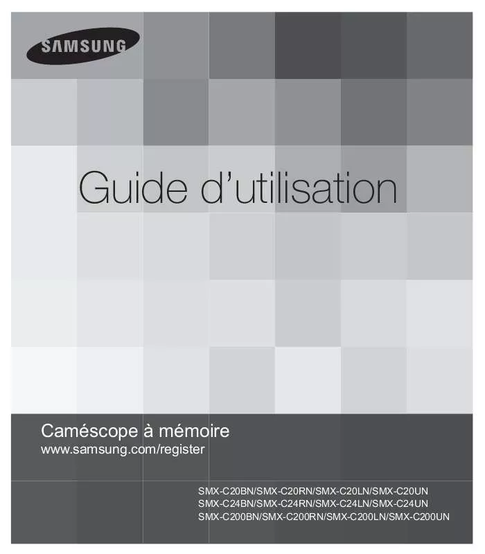 Mode d'emploi SAMSUNG SMX-C20BN