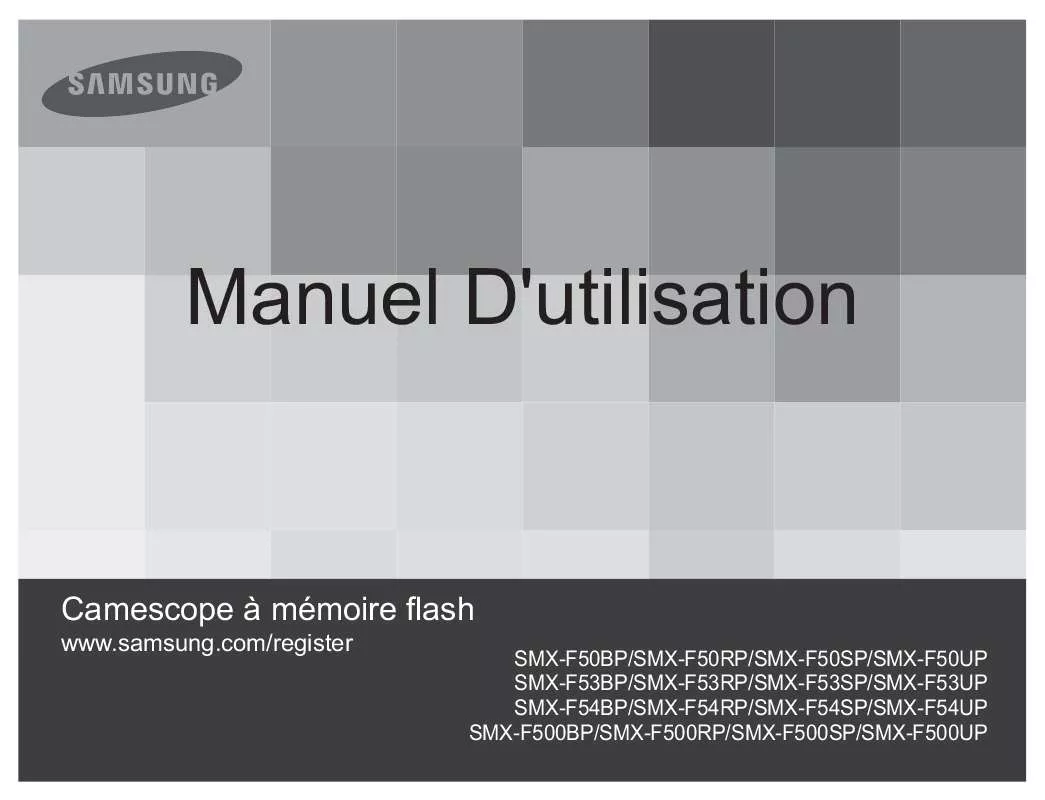 Mode d'emploi SAMSUNG SMX-F50BP