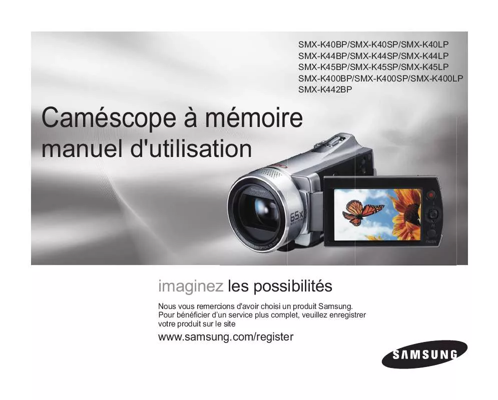 Mode d'emploi SAMSUNG SMX-K44