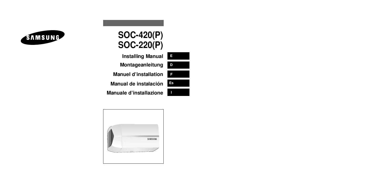 Mode d'emploi SAMSUNG SOC-420P