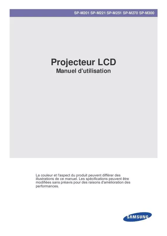 Mode d'emploi SAMSUNG SP-M201