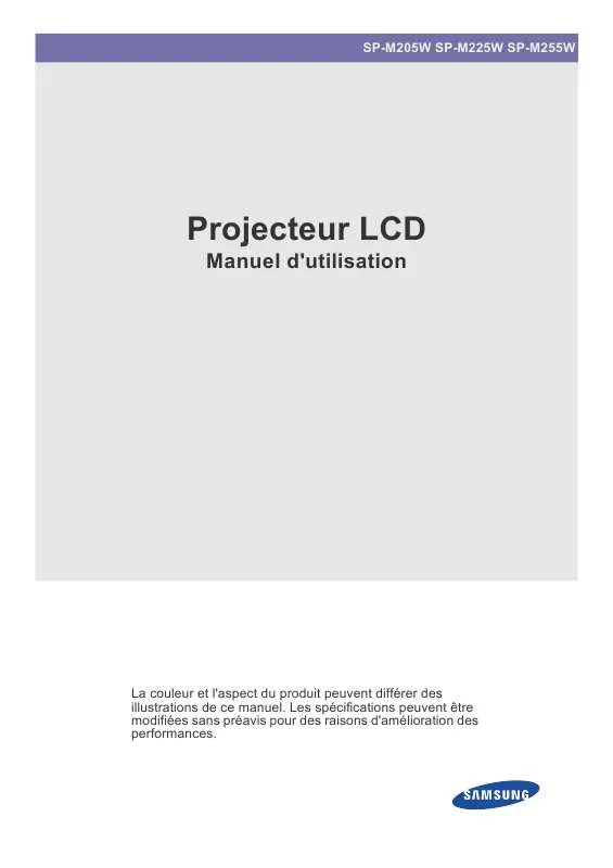 Mode d'emploi SAMSUNG SP-M225W