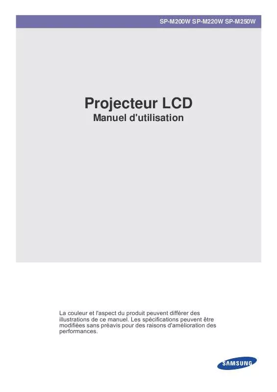 Mode d'emploi SAMSUNG SP-M250W