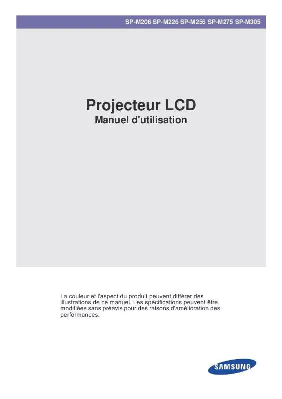 Mode d'emploi SAMSUNG SP-M256