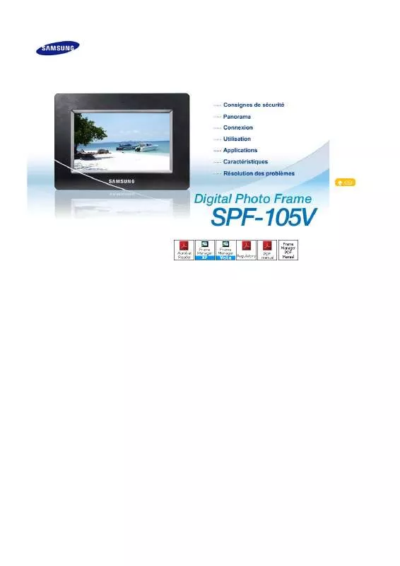 Mode d'emploi SAMSUNG SPF-105V