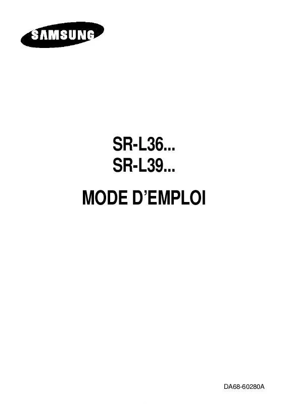 Mode d'emploi SAMSUNG SR-L39NEB