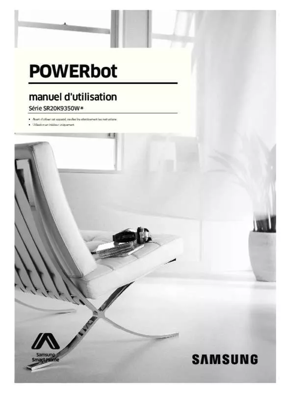 Mode d'emploi SAMSUNG SR20K9350WK POWER BOT