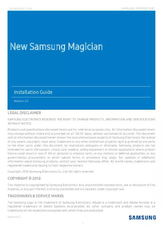 Mode d'emploi SAMSUNG SSD 250GO 850 EVO MZ-75E250B/EU