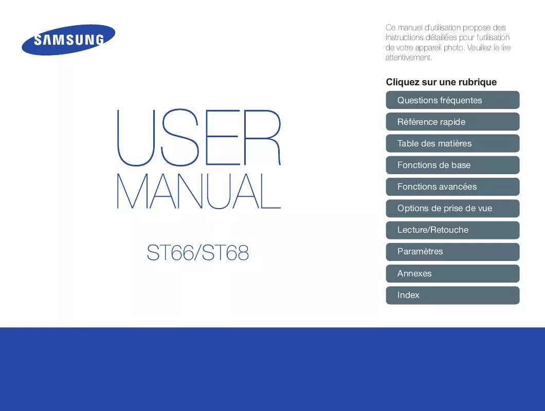 Mode d'emploi SAMSUNG ST66