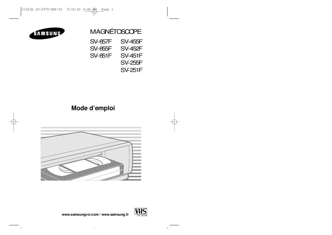 Mode d'emploi SAMSUNG SV-255F