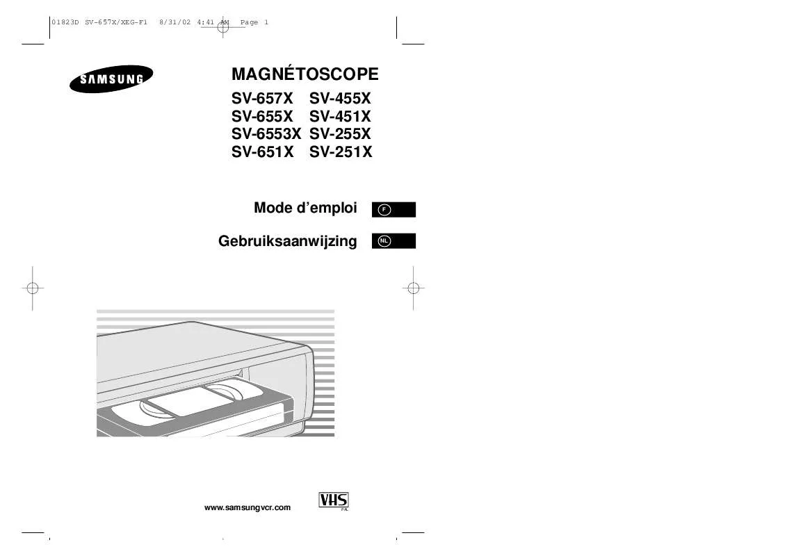 Mode d'emploi SAMSUNG SV-655X