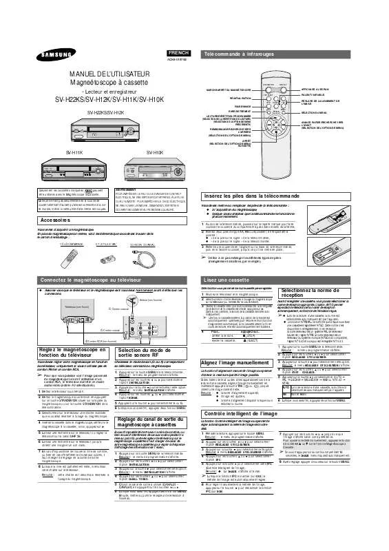 Mode d'emploi SAMSUNG SV-H12K