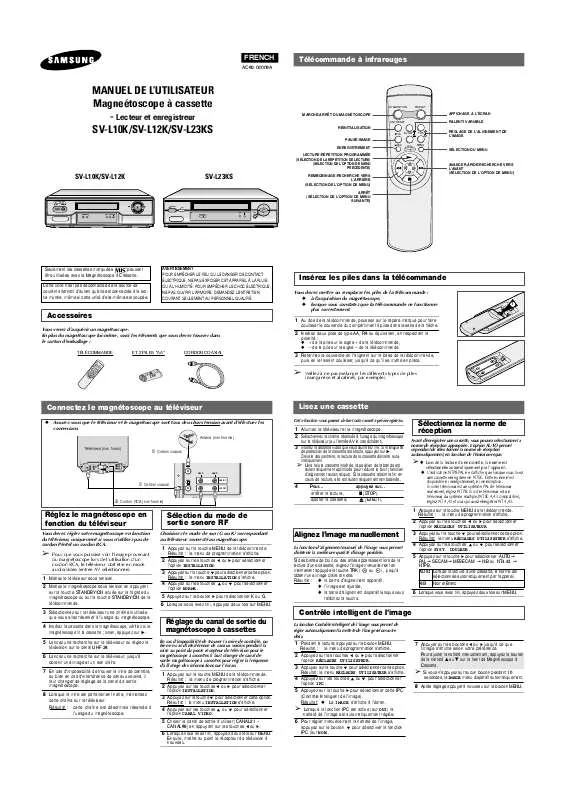 Mode d'emploi SAMSUNG SV-L12K