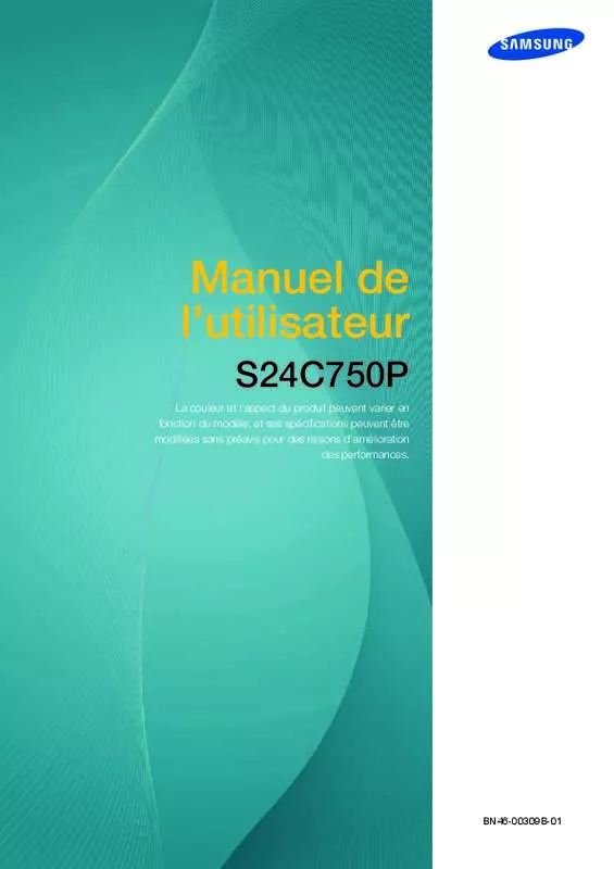 Mode d'emploi SAMSUNG SYNCMASTER S24C650PL