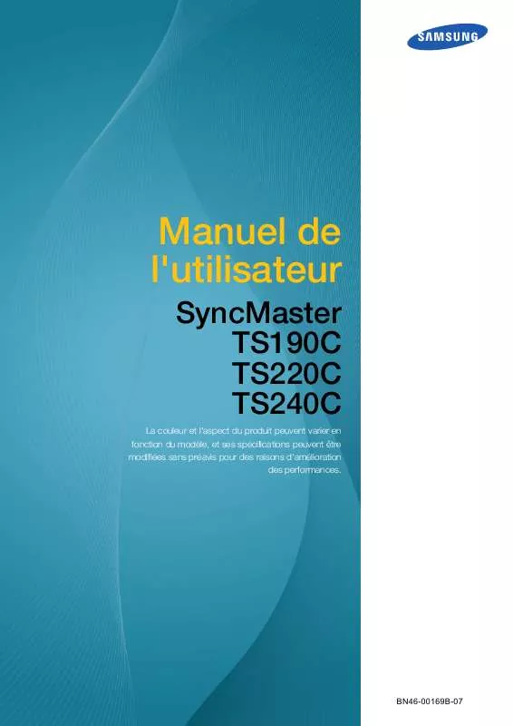 Mode d'emploi SAMSUNG SYNCMASTER TS220C