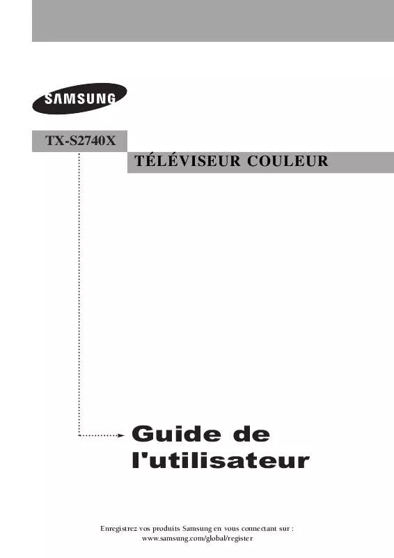 Mode d'emploi SAMSUNG TX-S2740