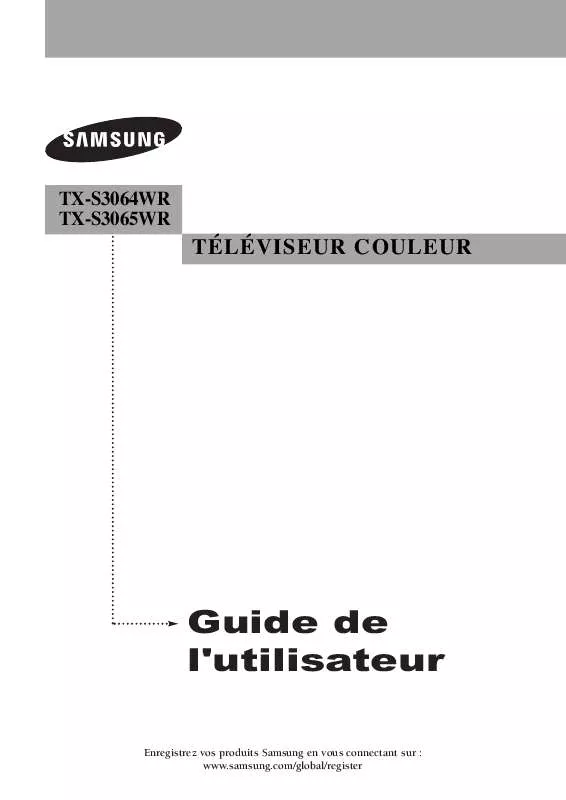 Mode d'emploi SAMSUNG TX-S3064WR