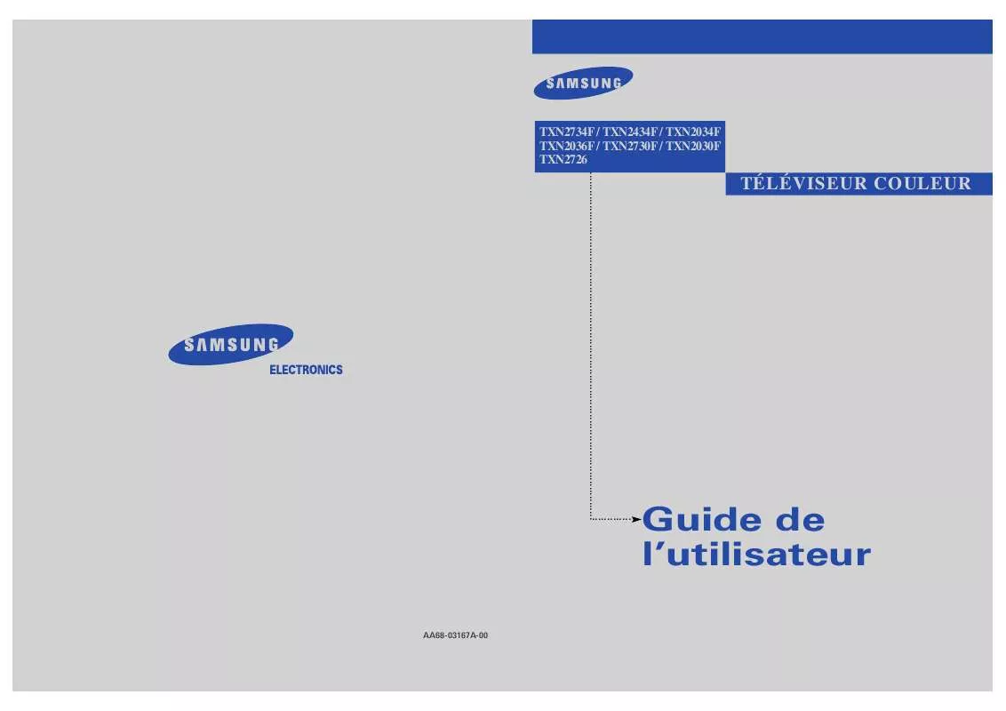 Mode d'emploi SAMSUNG TX-N2034F