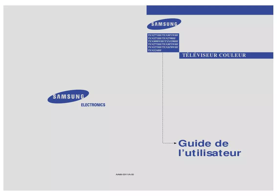 Mode d'emploi SAMSUNG TX-N2670WHF