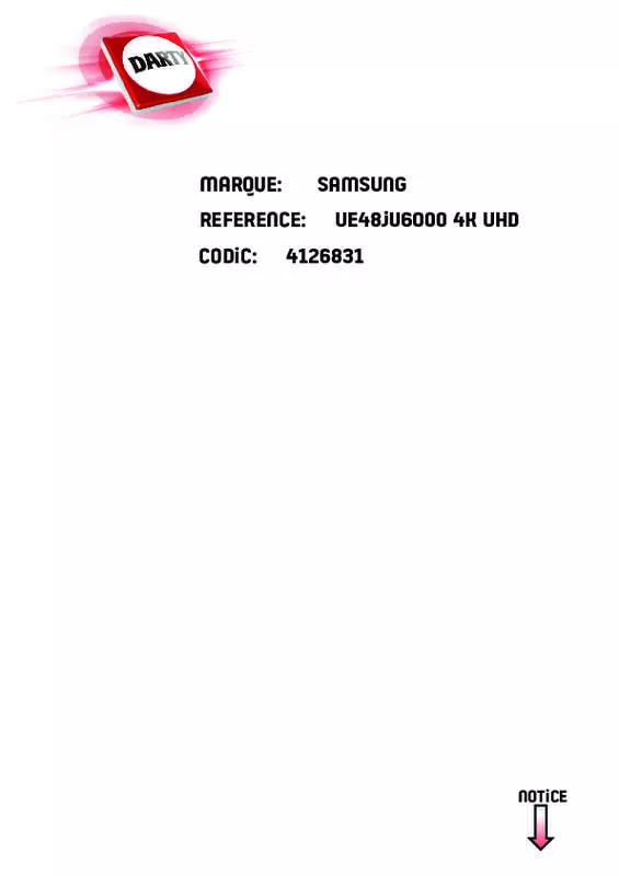 Mode d'emploi SAMSUNG UE48JU6510