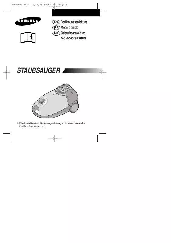 Mode d'emploi SAMSUNG VC-6013