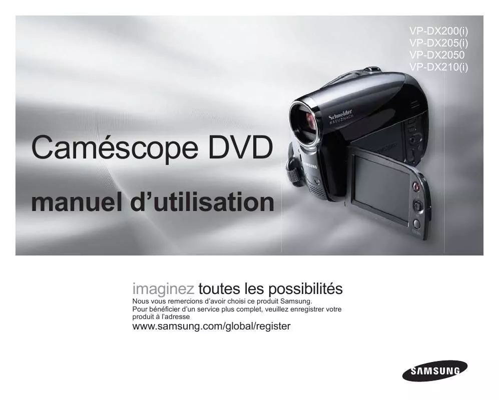 Mode d'emploi SAMSUNG VP-DX200