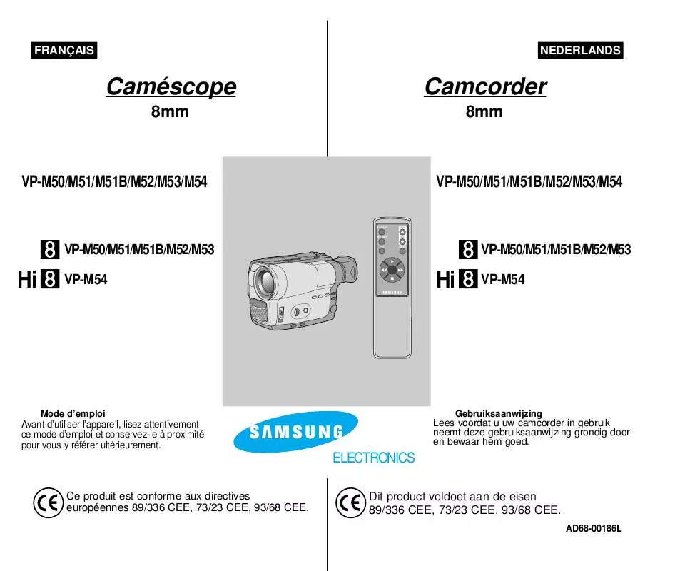 Mode d'emploi SAMSUNG VP-M53