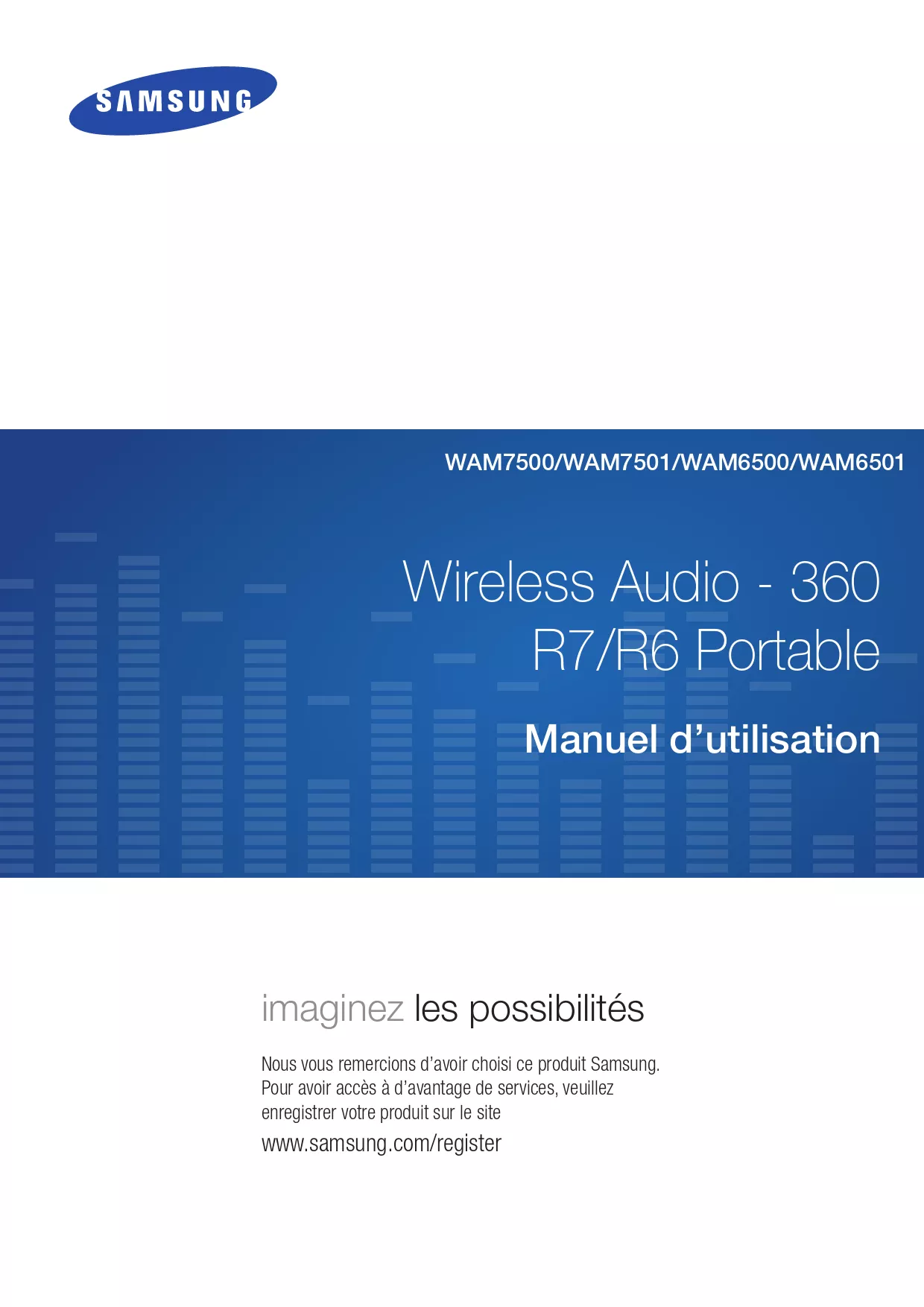 Mode d'emploi SAMSUNG WAM6500