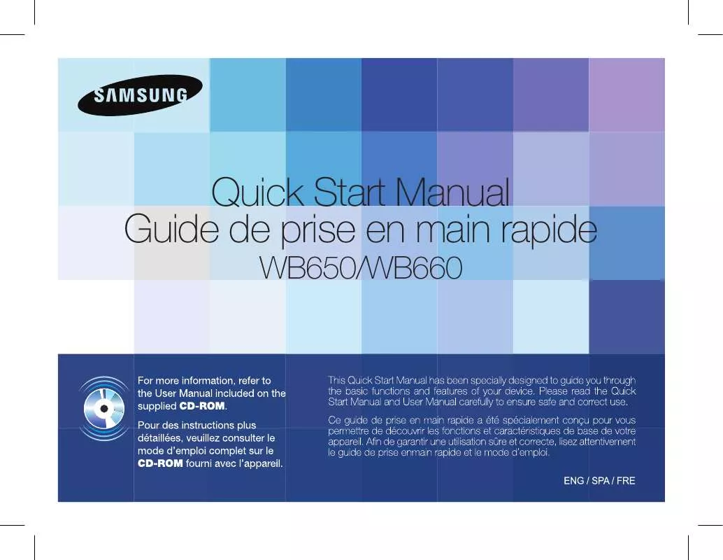 Mode d'emploi SAMSUNG WB650