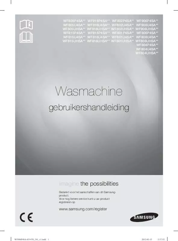 Mode d'emploi SAMSUNG WF906P4SAWQ