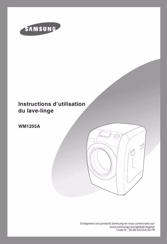 Mode d'emploi SAMSUNG WM1255A