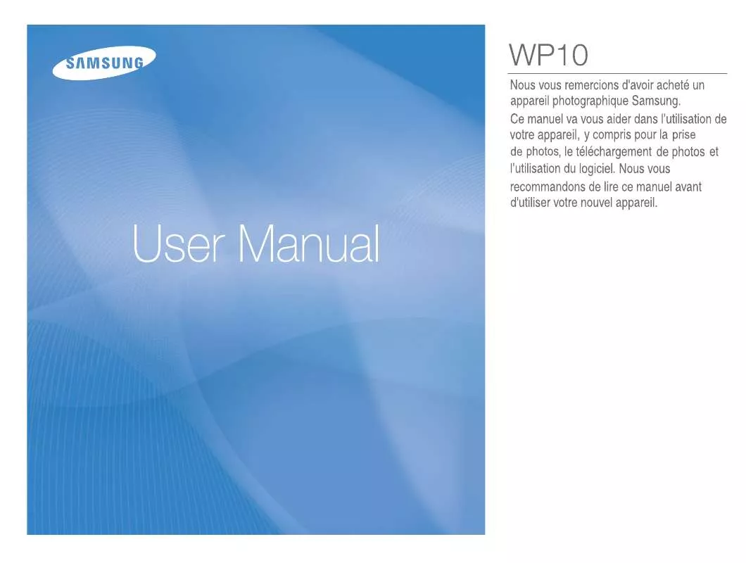 Mode d'emploi SAMSUNG WP10 BLACK