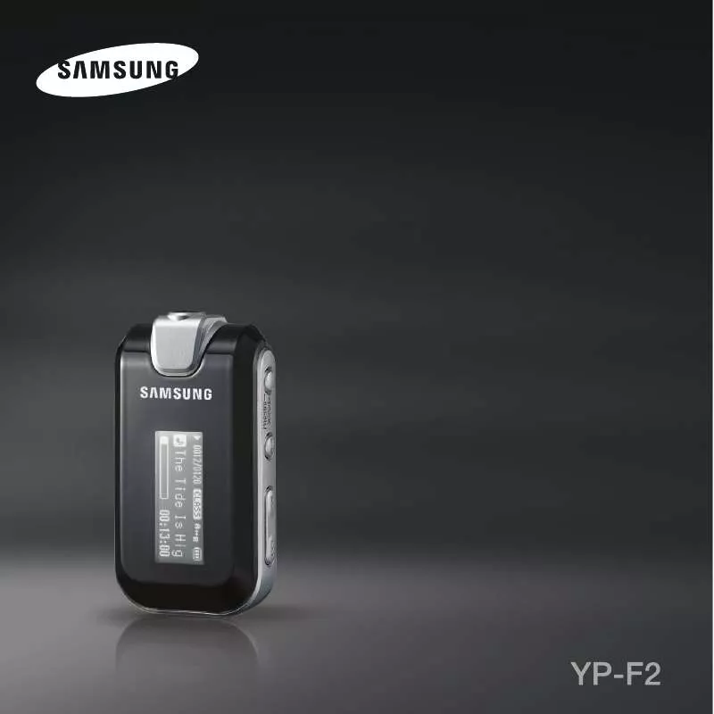 Mode d'emploi SAMSUNG YP-F2RQ