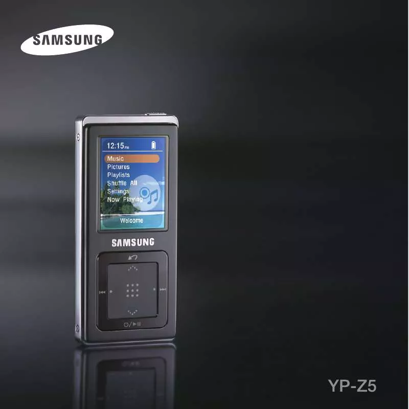 Mode d'emploi SAMSUNG YP-T55XL