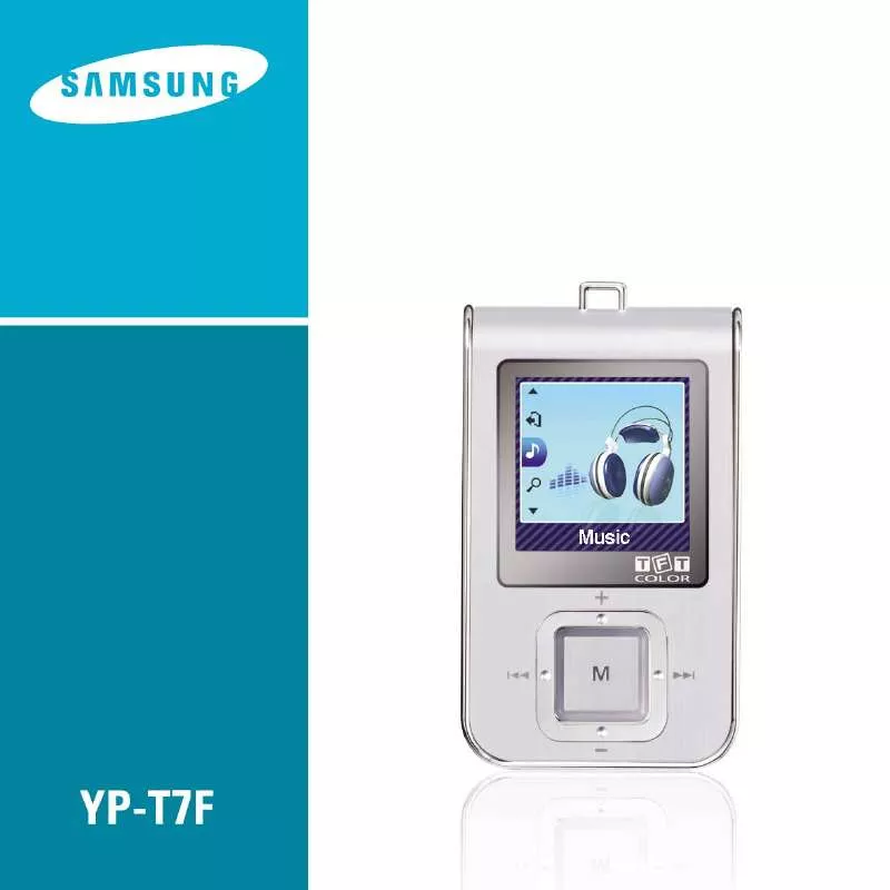 Mode d'emploi SAMSUNG YP-T7FQ