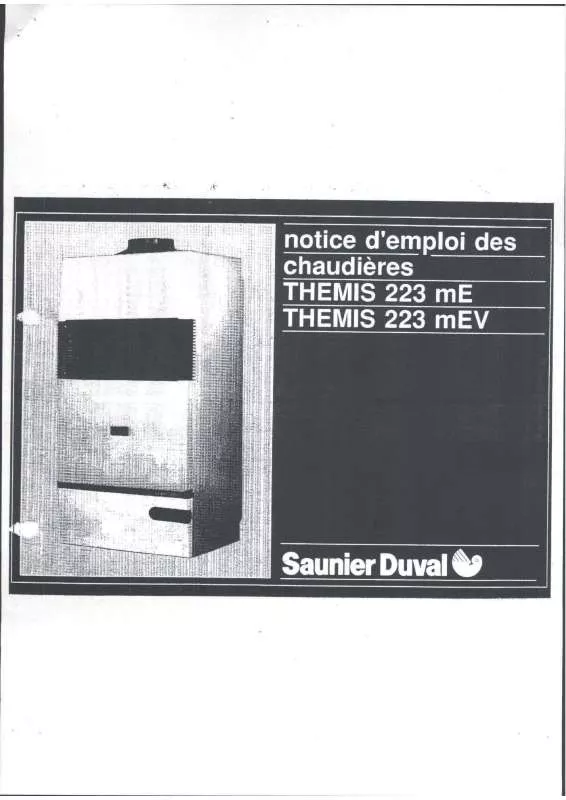 Mode d'emploi SAUNIER DUVAL THEMIS 223 ME