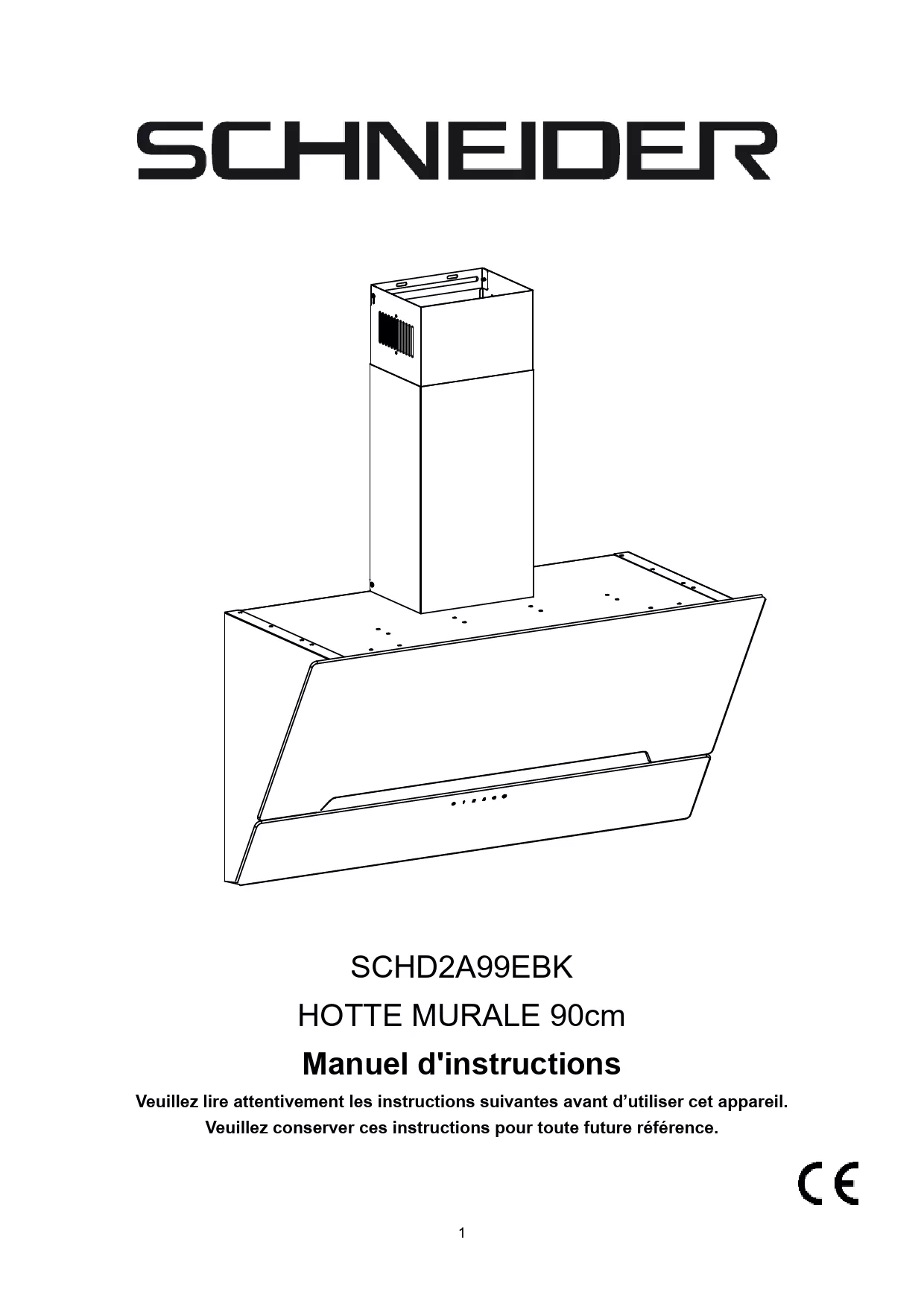 Mode d'emploi SCHNEIDER SCHD2A99EBK