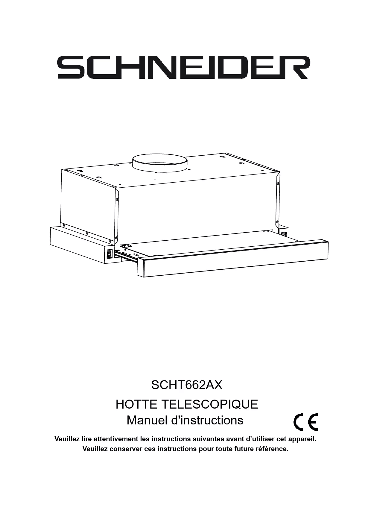 Mode d'emploi SCHNEIDER SCHT662AX