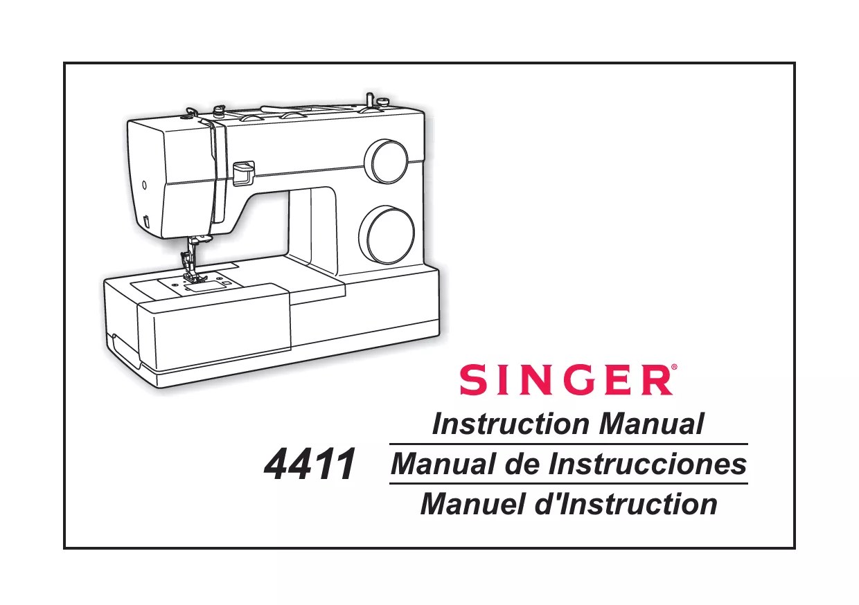 Mode d'emploi SINGER HEAVY DUTY 4411