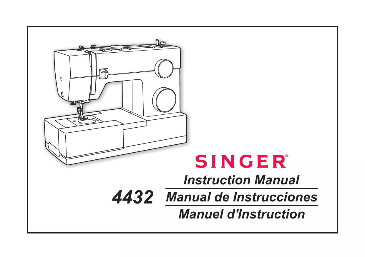 Mode d'emploi SINGER HEAVY DUTY 4432