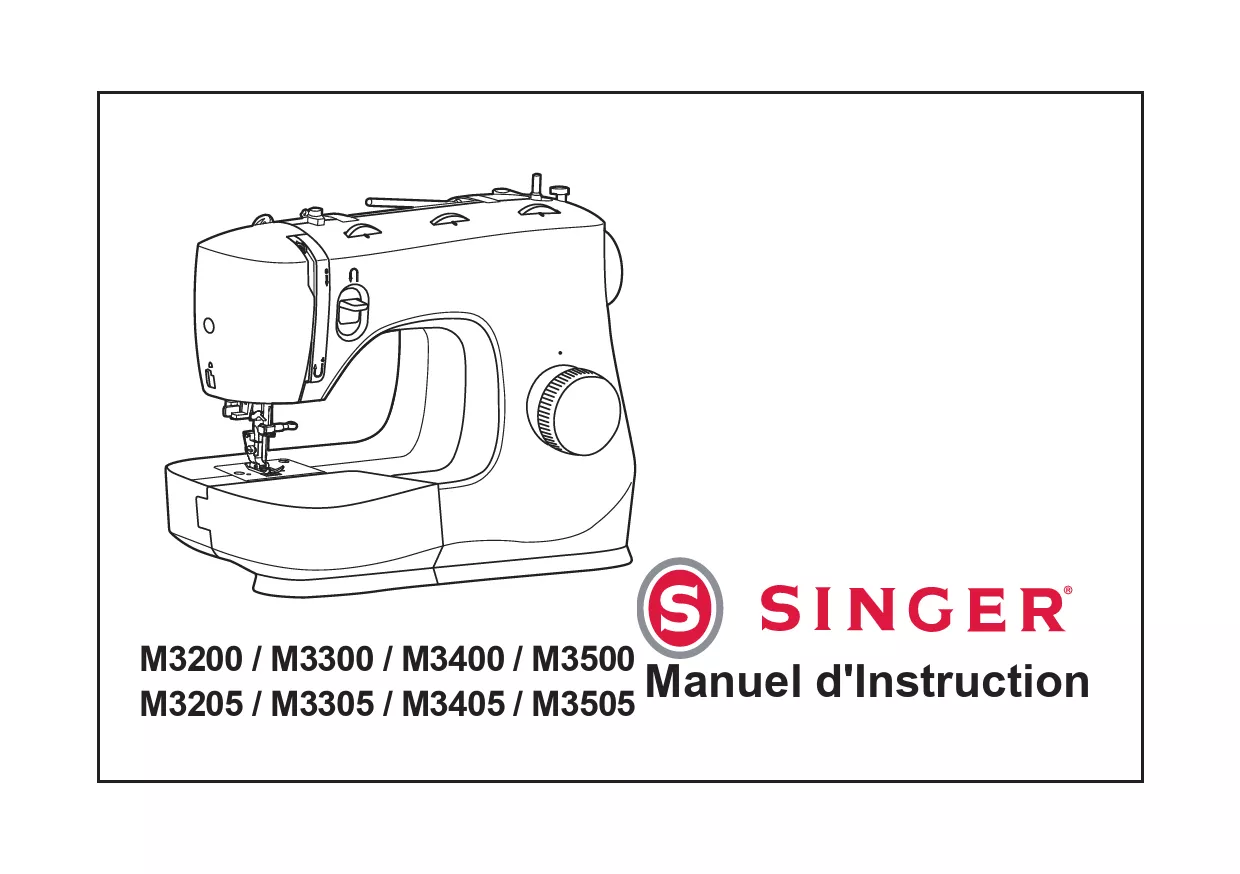 Mode d'emploi SINGER MC LEGEND 3505 A