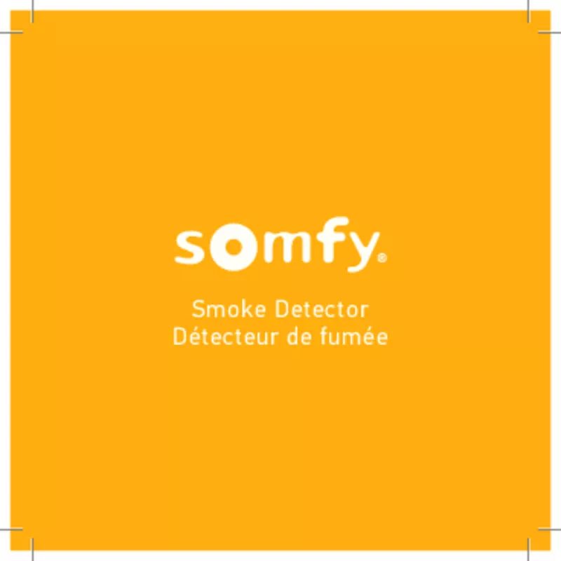 Mode d'emploi SOMFY 1870289 HOME ALARM